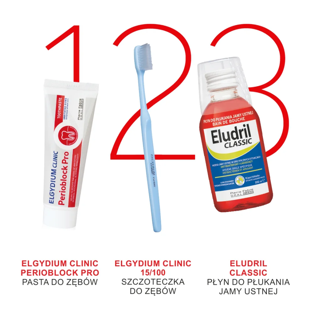 Elgydium Clinic Perioblock Pro pasta do zębów, 50 ml