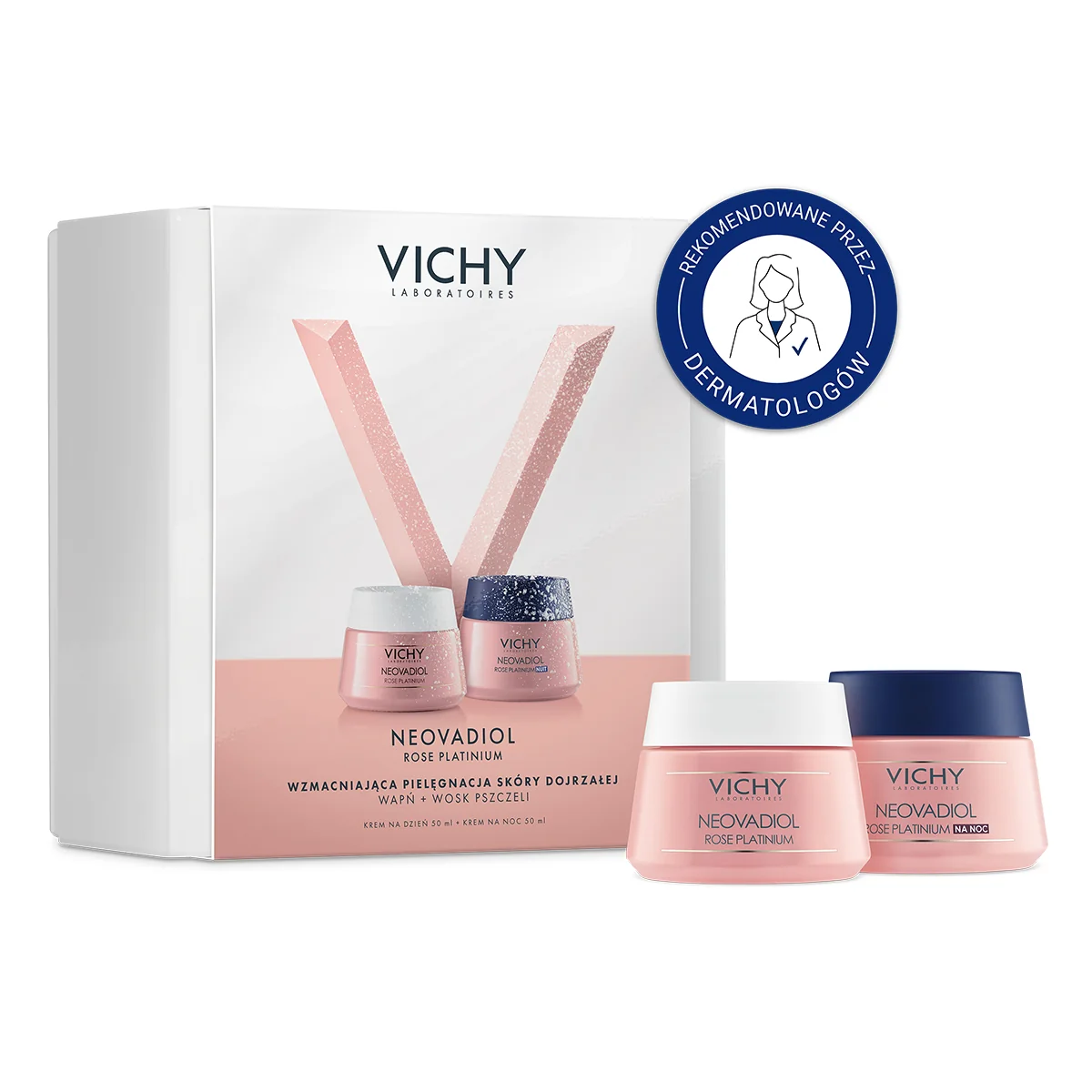 Vichy Neovadiol Rose XMass25 Zestaw krem na dzień, 50 ml + krem na noc, 50 ml