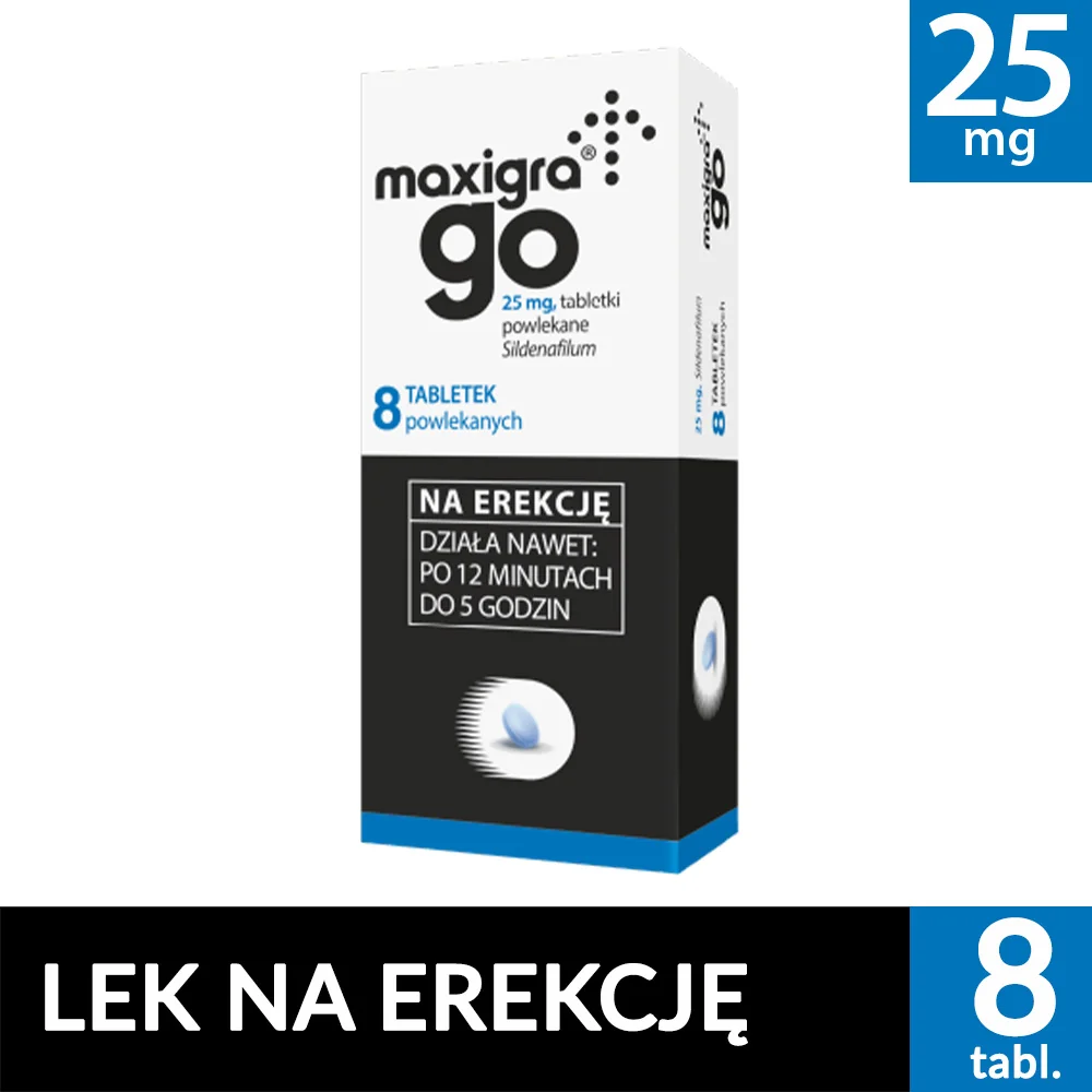 Maxigra Go 25 mg 8 tabletek