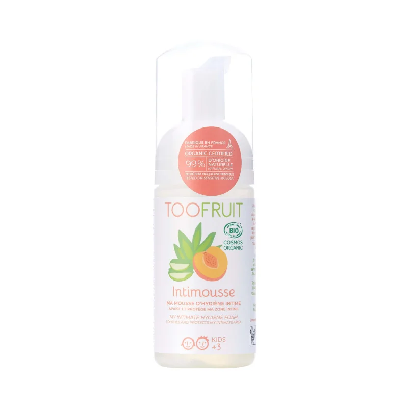 TOOFRUIT pianka do higieny intymnej dla dzieci Brzoskwinia i Aloes, 100 ml
