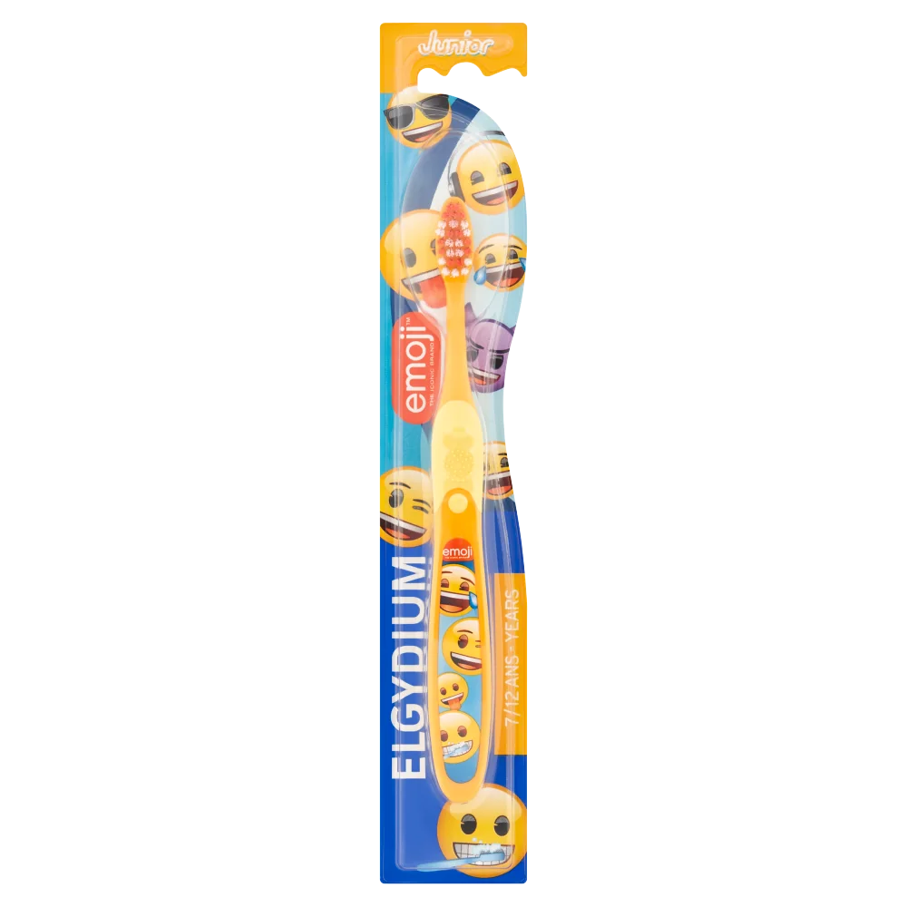 Elgydium Junior Emoji szczoteczka do zębów dla dzieci 7-12 lat, 1 szt.