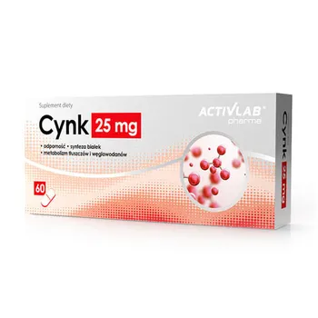 Activlab Pharma Cynk, suplement diety, 25 mg, 60 kapsułek 