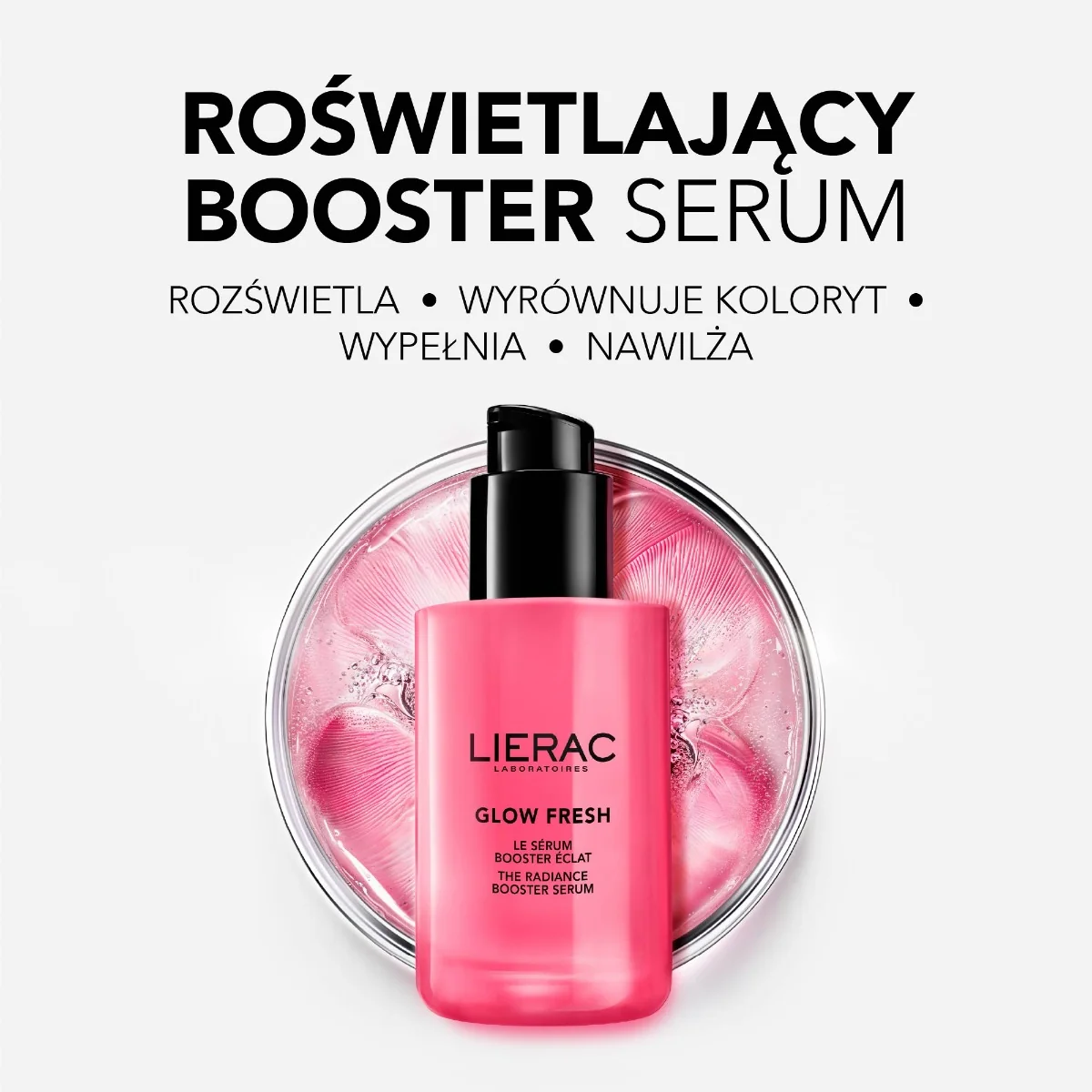 Lierac Glow Fresh rozświetlające serum booster, 30 ml