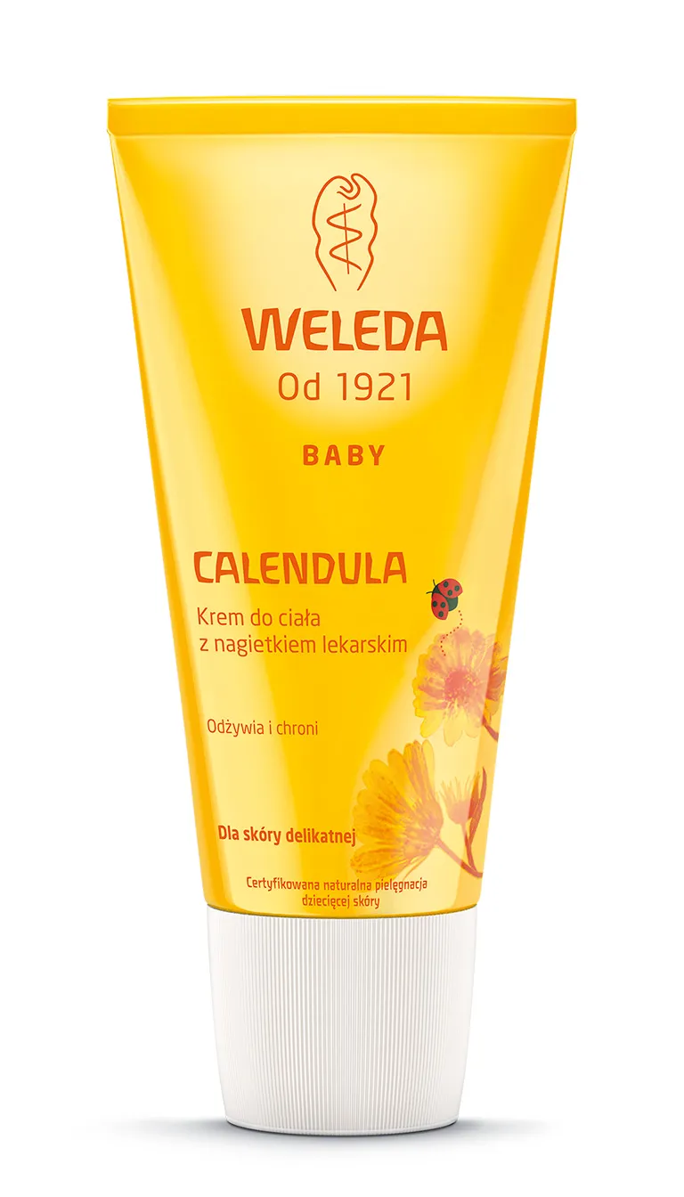 Weleda Calendula, krem do ciała dla niemowląt z nagietkiem lekarskim, 75 ml