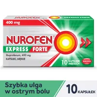 Nurofen Express Forte, 400 mg, 10 kapsułek
