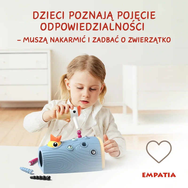 Top Bright Nakarm Ptaszka Złap Robaczka gra zręcznościowa 24 m+