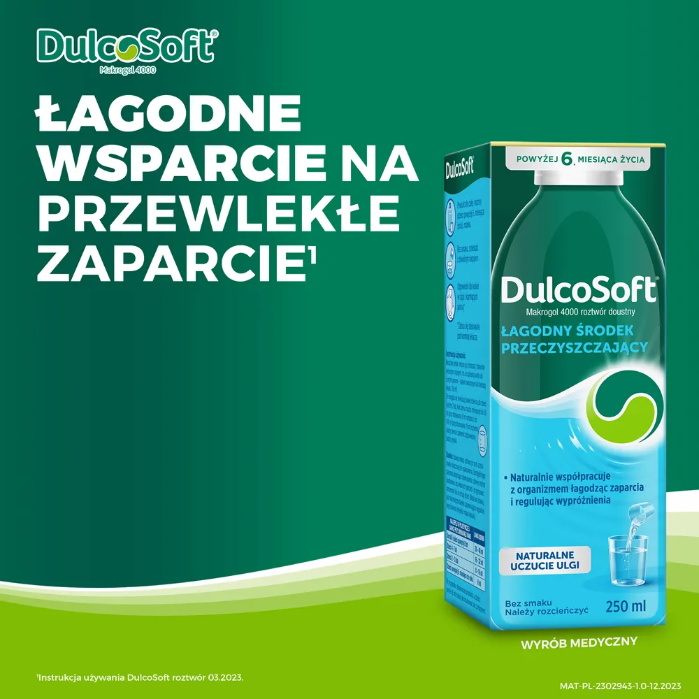 DulcoSoft Makrogol 4000, roztwór doustny, 250 ml 