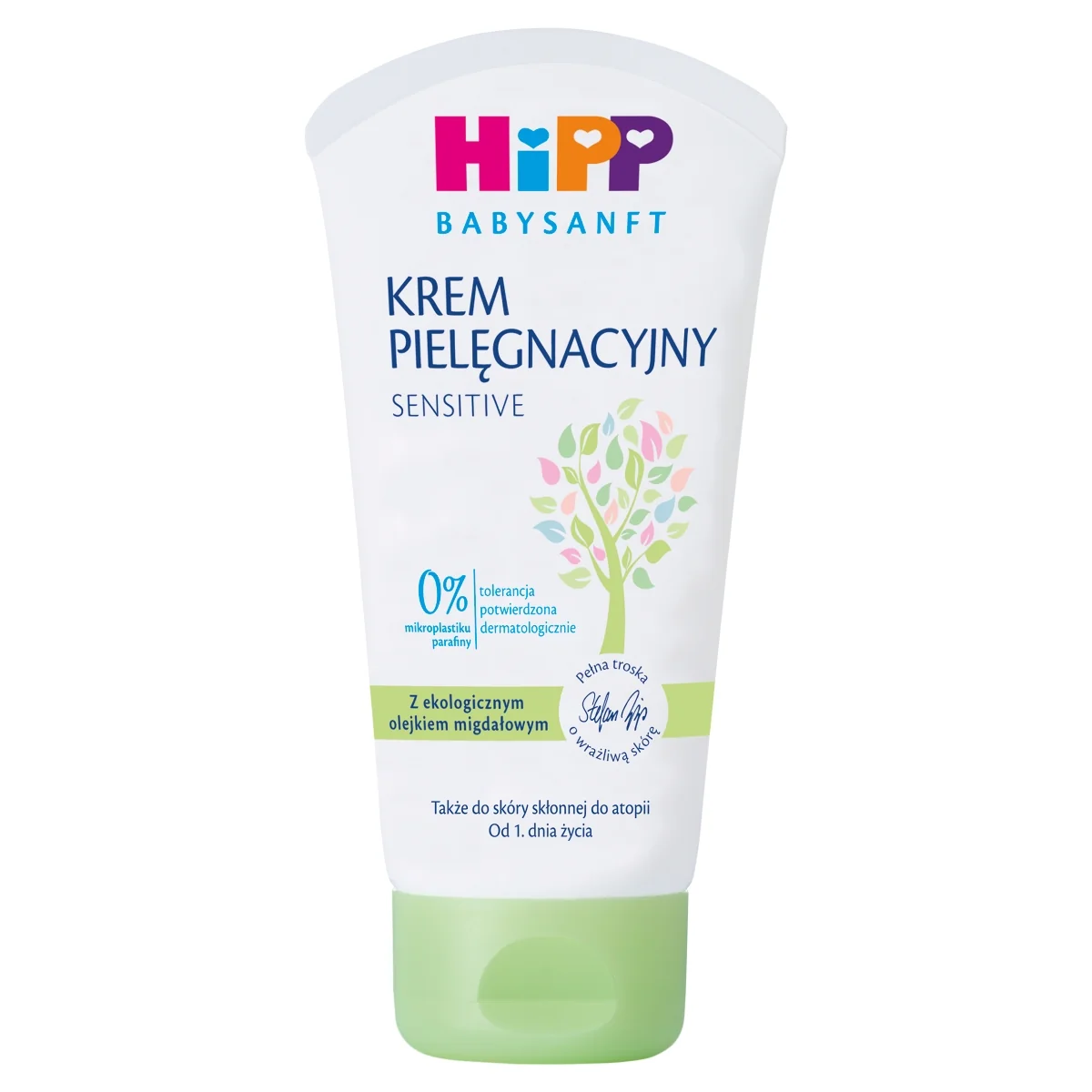 HiPP Babysanft, Pielęgnacyjny krem do twarzy i ciała, od 1. dnia życia, 75 ml