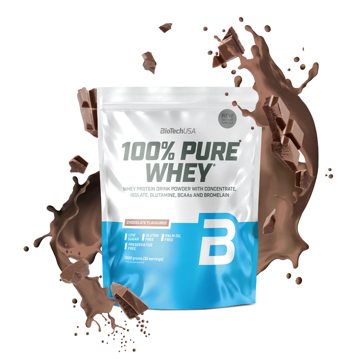 BioTechUSA 100% Pure Whey o smaku czekolady, proszek, 1000 g