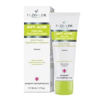 Flos-Lek Anti Acne Ideal Skin, peeling enzymatyczny, skóra tłusta, trądzikowa i mieszana, 50 ml