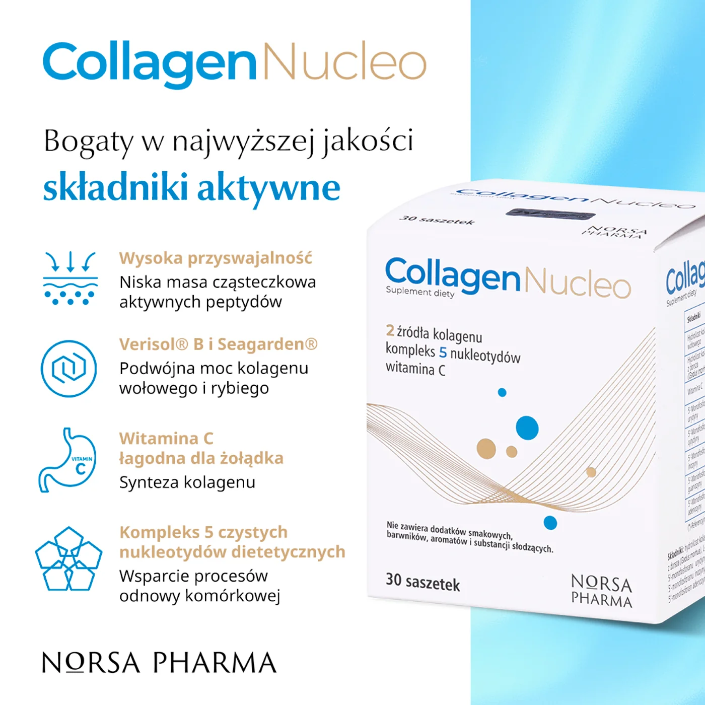 Norsa Pharma Collagen Nucleo 30 saszetek