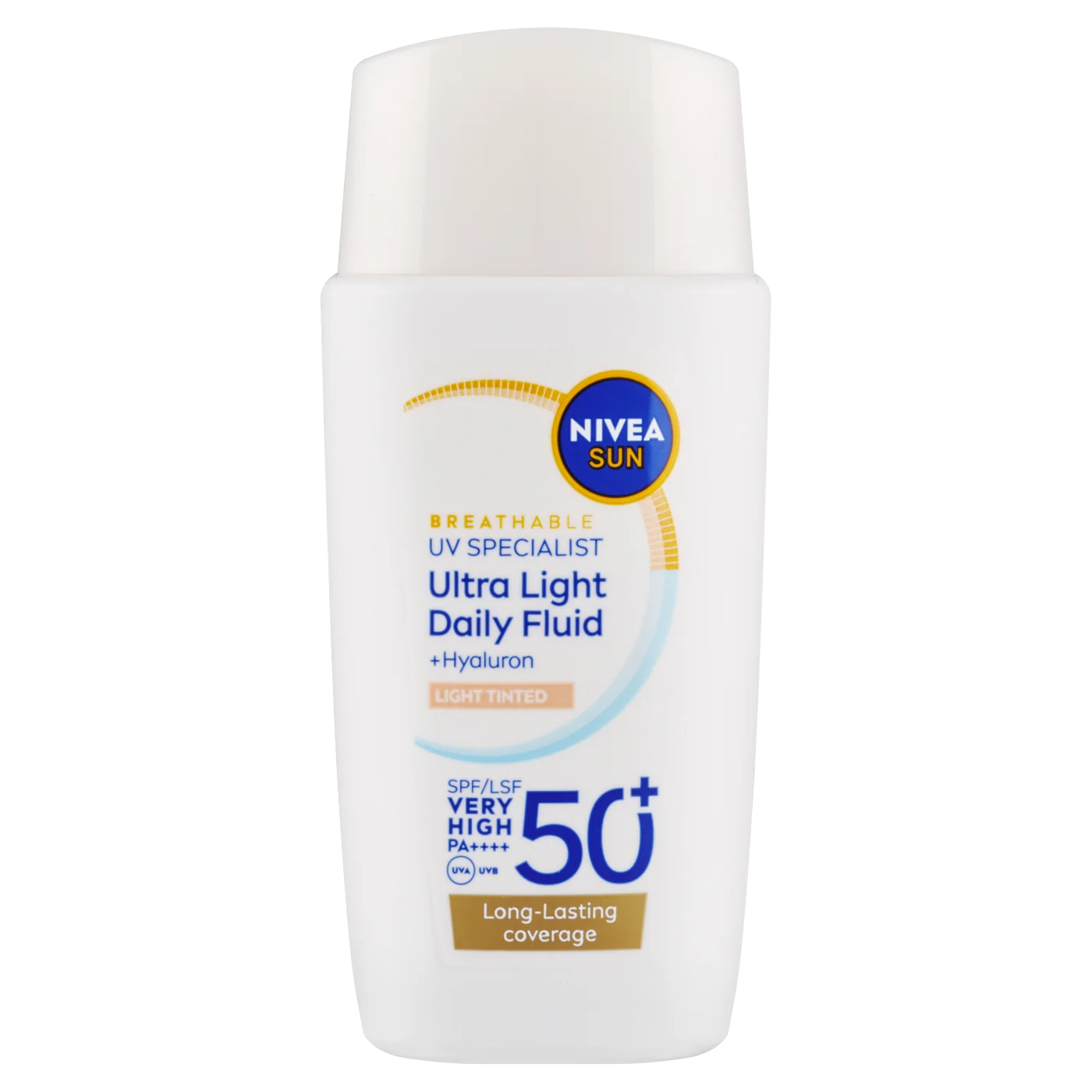 Nivea Sun Ultra Light Daily Fluid tonujący krem do twarzy jasny SPF 50+, 40 ml