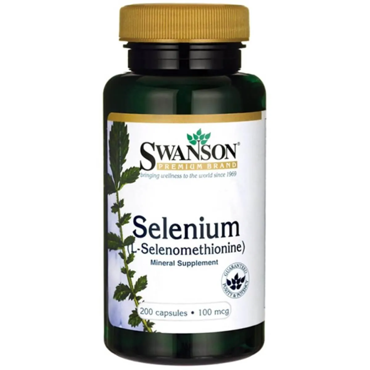 Swanson Selenium, suplement diety, 200 kapsułek