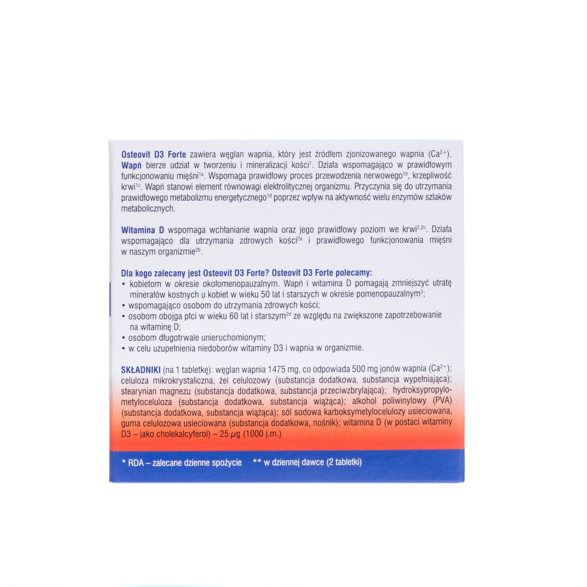 Osteovit D3 Forte suplement diety, 100 tabletek