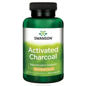 Swanson Activated Charcoal, suplement diety, 120 kapsułek 