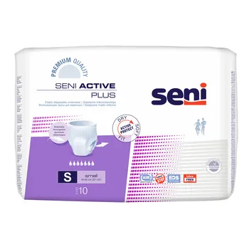 Seni Active Plus, elastyczne majtki chłonne, small 55-85 cm, 10 sztuk 
