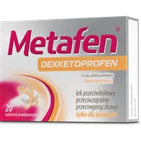 Metafen Dexketoprofen, 25 mg, 20 tabletek