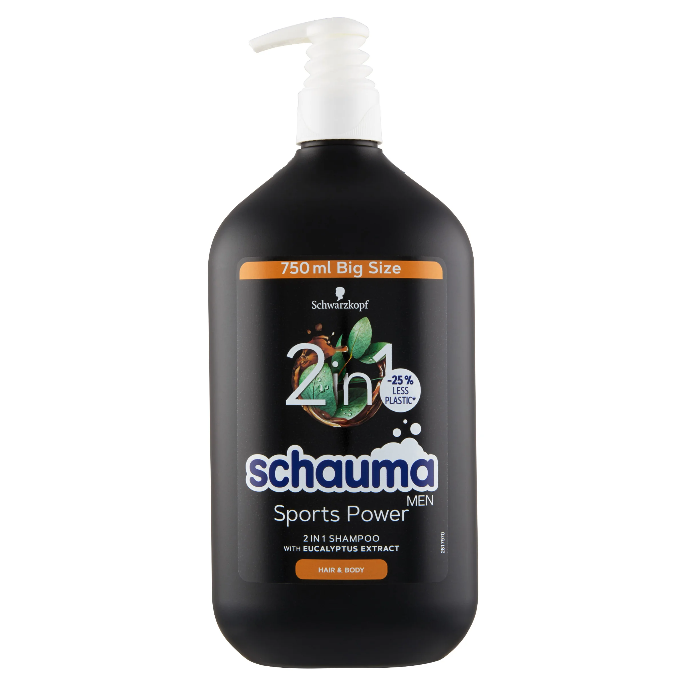 Schauma Men Sports Power 2w1 szampon i żel pod prysznic, 750 ml