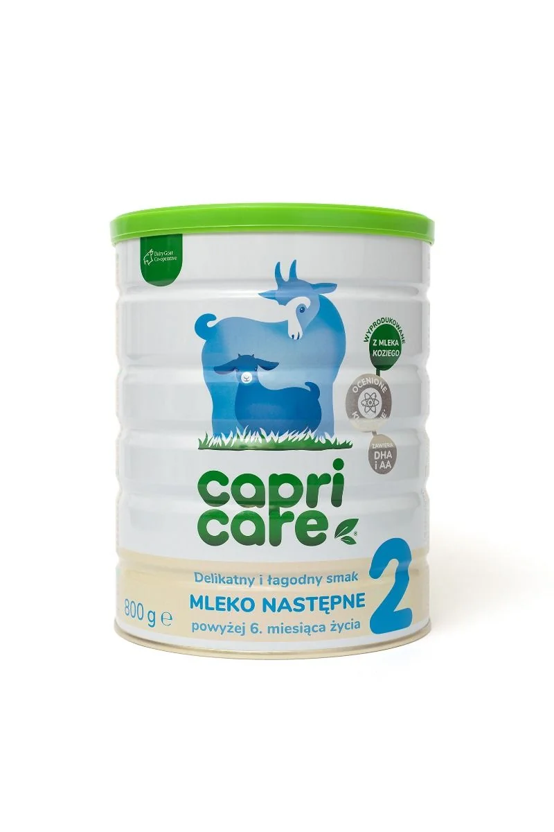 Capricare 2 mleko następne powyżej 6. miesiąca życia oparte na mleku kozim, 800 g