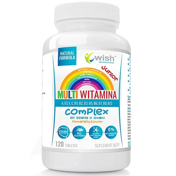 Wish Multiwitamina Junior Complex 120 tabletek do ssania
