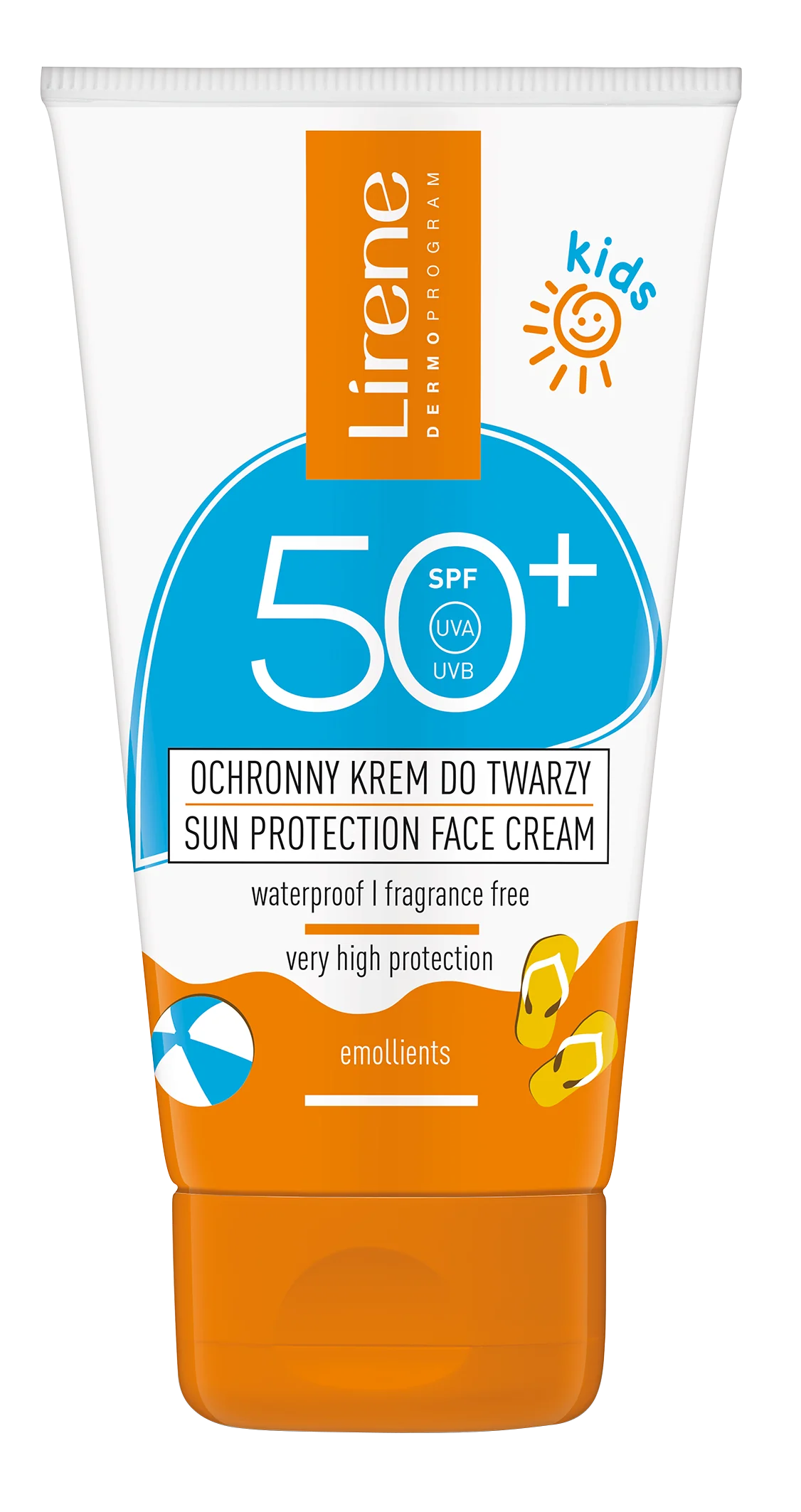 Lirene Sun Kids ochronny krem do twarzy dla dzieci SPF 50+, 50 ml