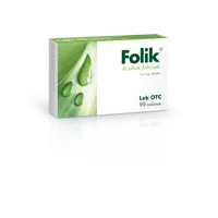 Folik - lek zawierający kwas foliowy, dla kobiet we wczesnych okresach ciąży, 90 tabletek