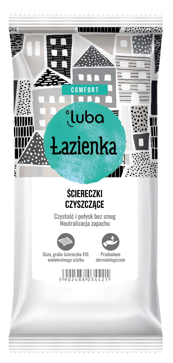 Luba Comfort Łazienka ściereczki czyszczące, 32 sztuki