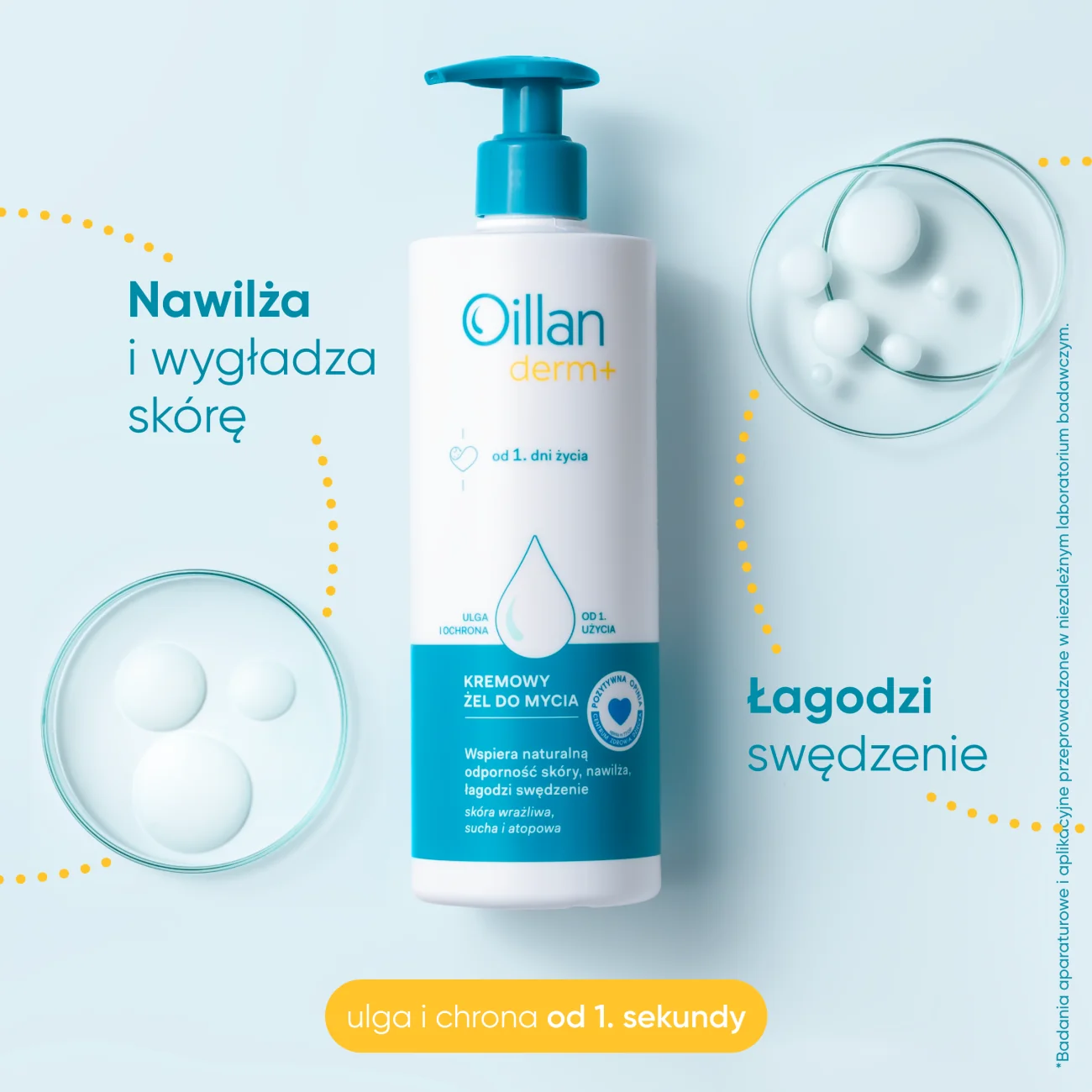 Oillan Derm+ Kremowy żel do mycia, 400 ml