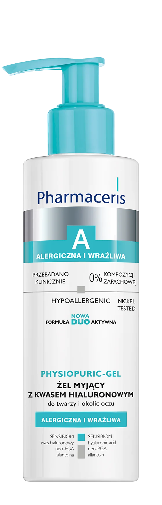 Pharmaceris A Physiopuric-gel żel myjący z kwasem hialuronowym do twarzy i okolic oczu 190 ml
