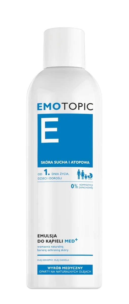 Emotopic Med+ emulsja do kąpieli od 1 dnia życia, 400 ml