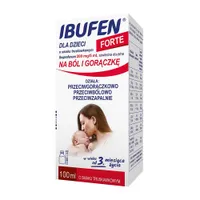 Ibufen Forte dla Dzieci 200 mg/5 ml - syrop o smaku truskawkowym, 100 ml