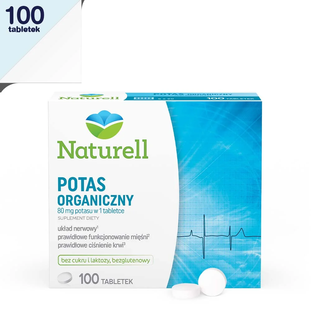 Naturell Potas organiczny 100 tabletek