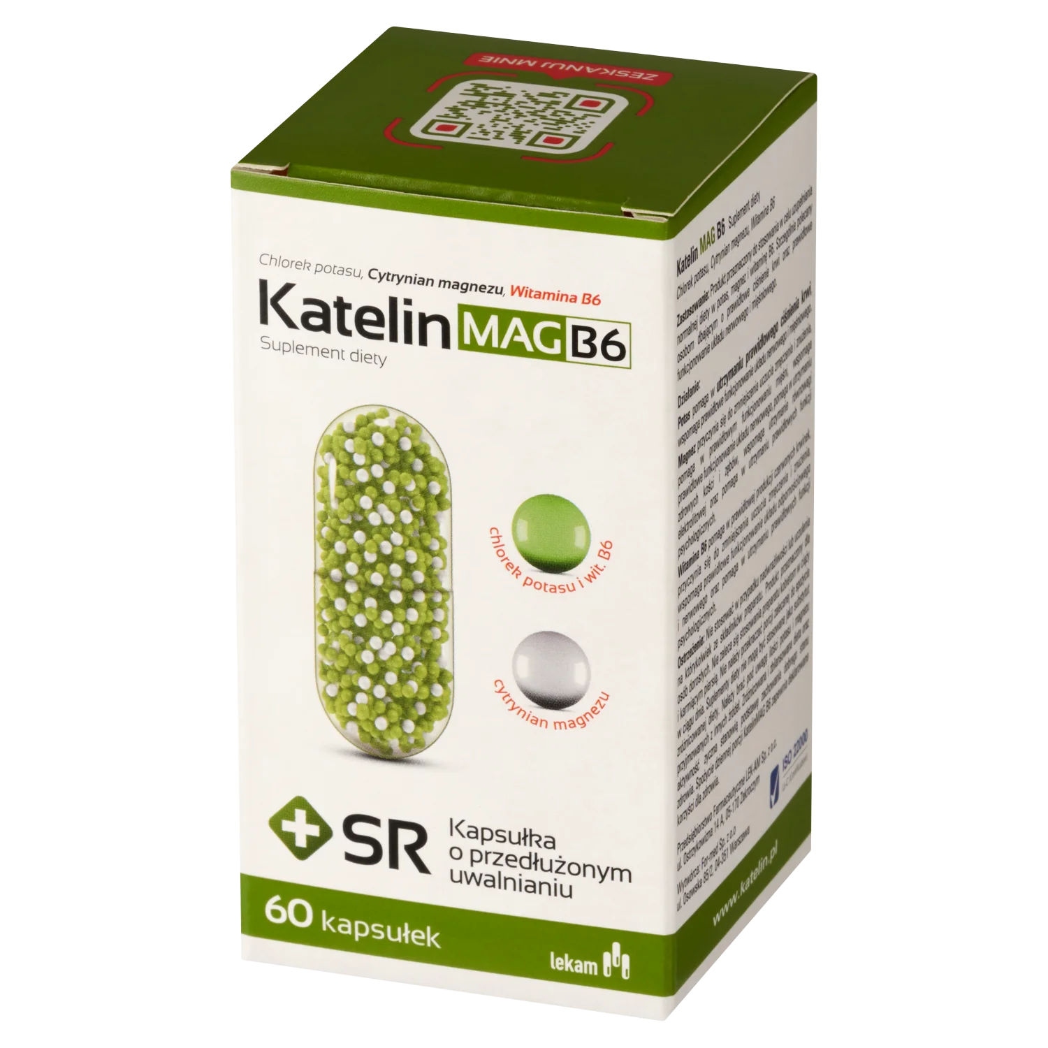 Katelin MAG B6 suplement diety, 60 kapsułek