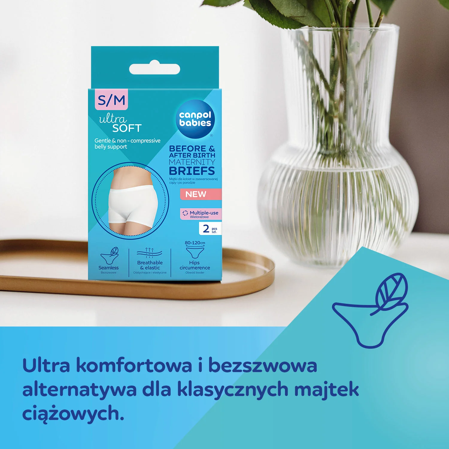 Canpol Babies Majtki dla kobiet w ciąży i po porodzie S/M 2 sztuki