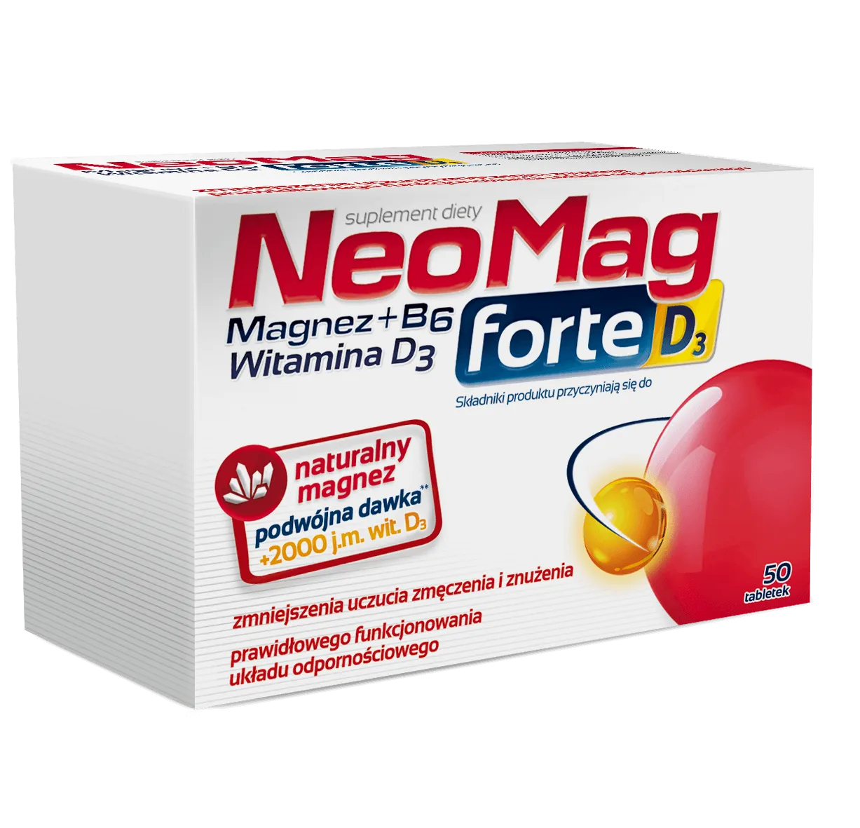 NeoMag Forte D3, 50 tabletek