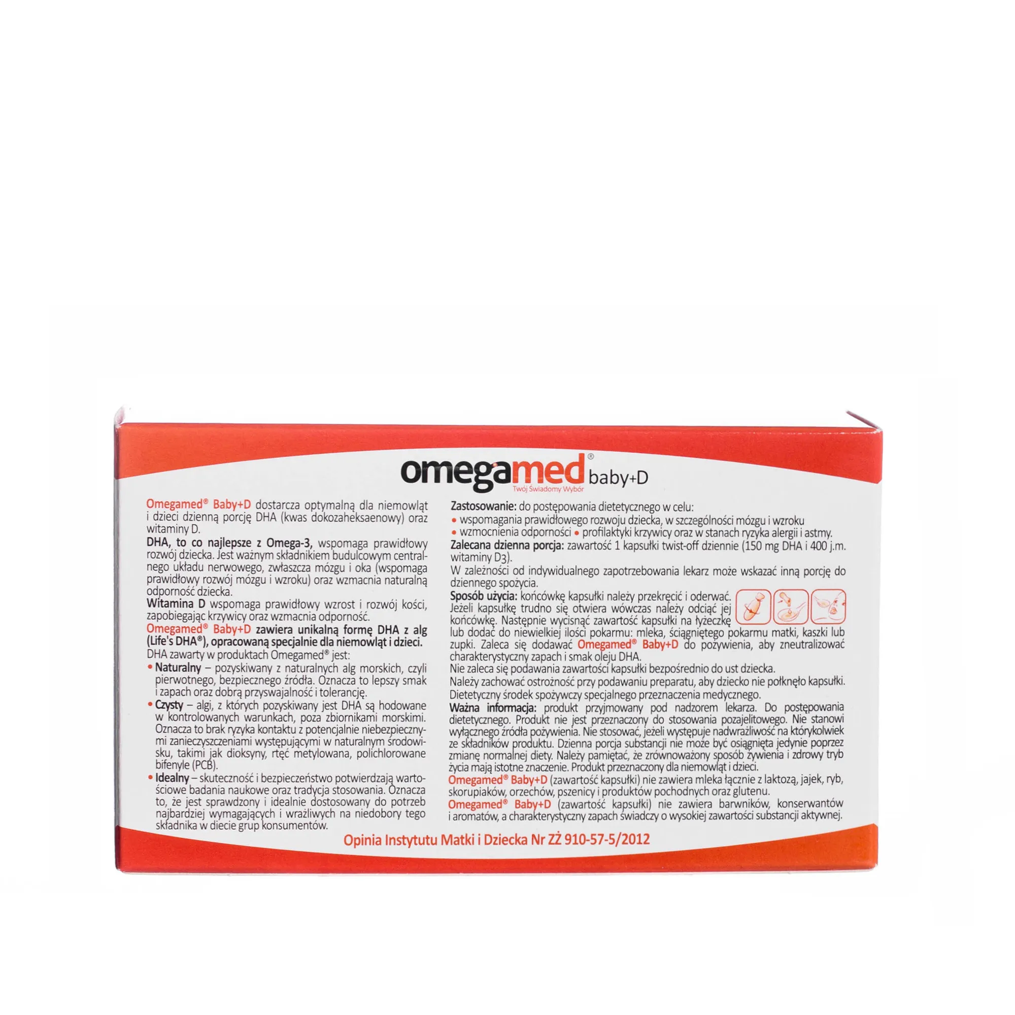 Omegamed Baby+D, DHA 150 mg + Wit.D 400 jm., 30 kapsułek twist-off 