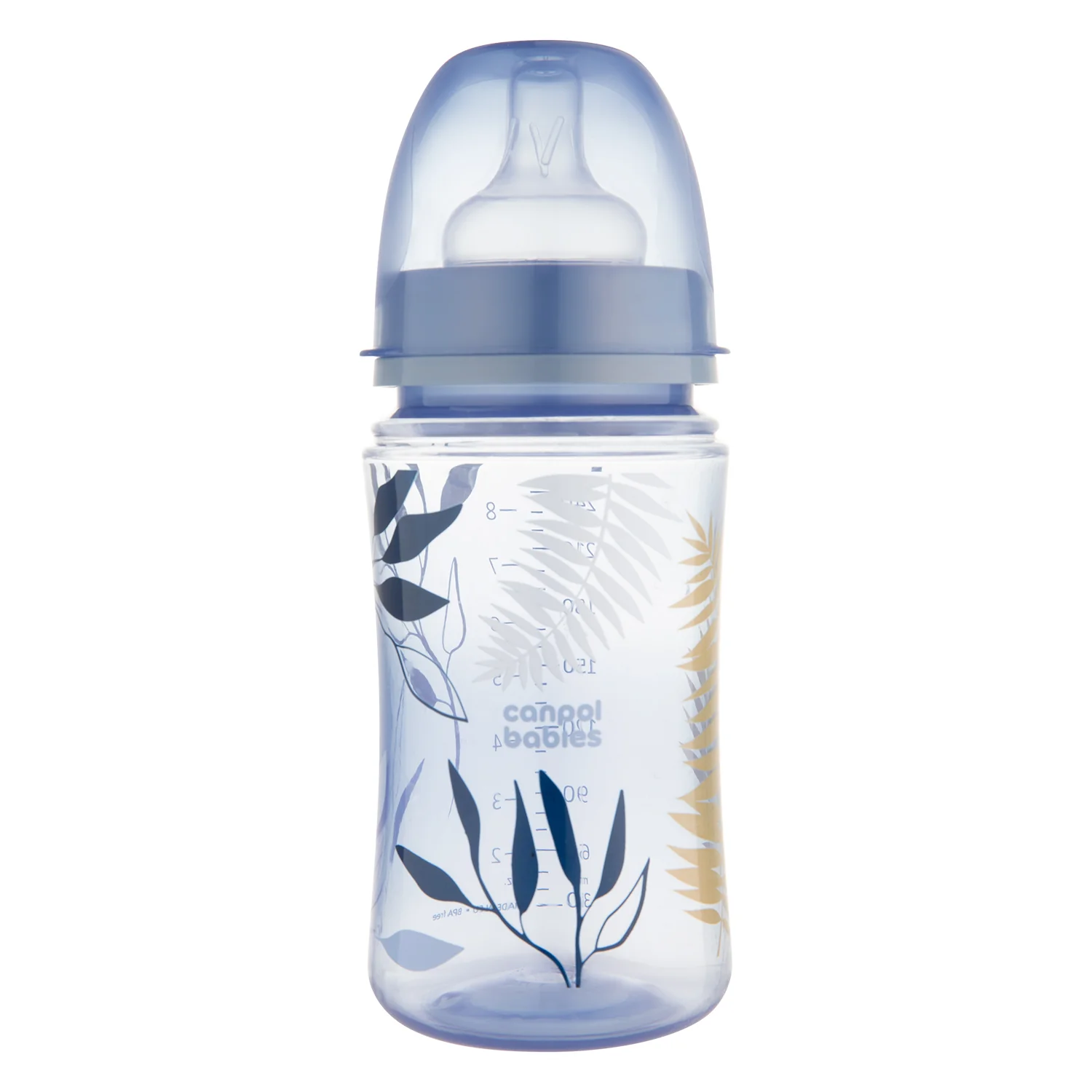 Canpol Babies EasyStart GOLD niebieska butelka antykolkowa 240 ml, 1 sztuka