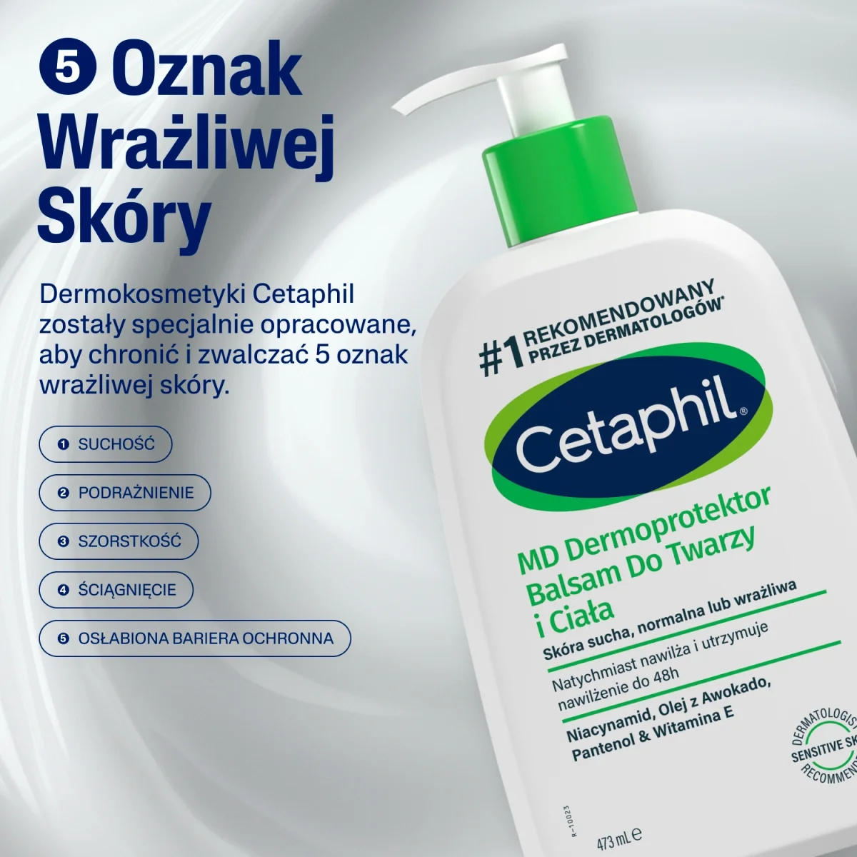 Cetaphil MD Dermoprotektor balsam do twarzy i ciała, 473 ml