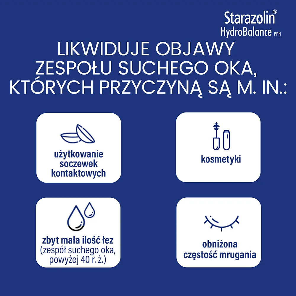 Starazolin HydroBalance PPH krople do oczu, 5 ml x 2 butelki