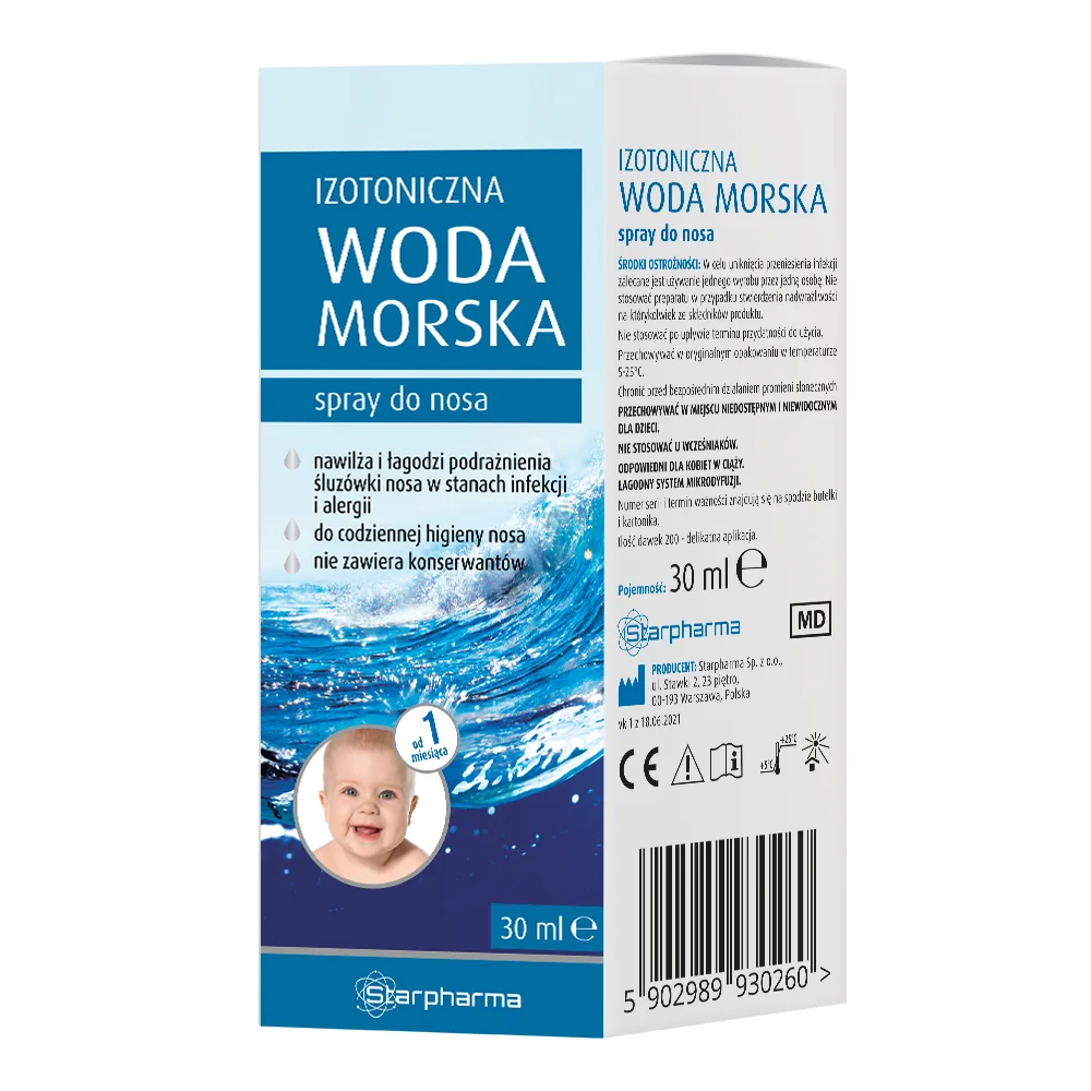 Starpharma Izotoniczna woda morska spray, 30 ml