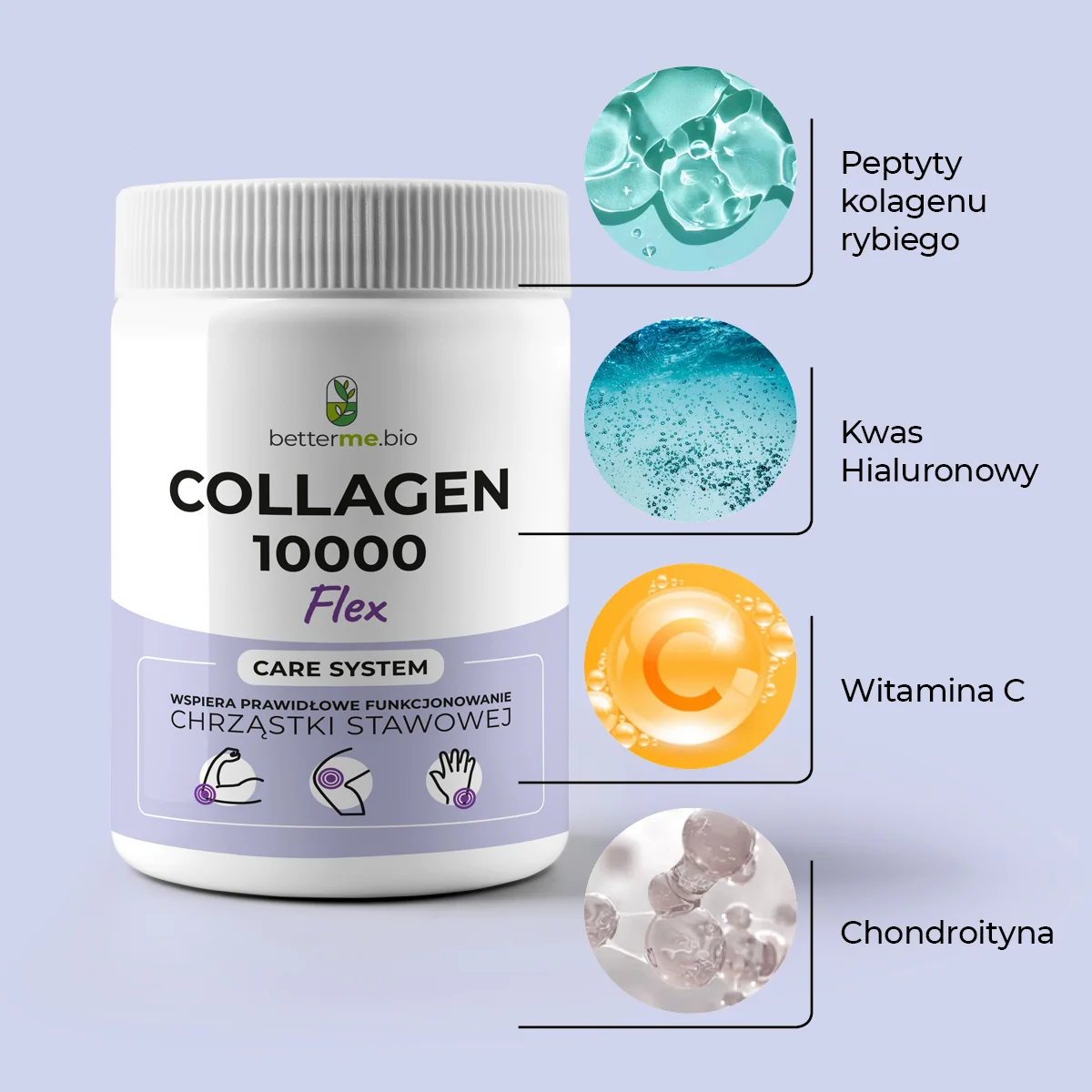 BetterMe Collagen 10000 Flex proszek, 450 g