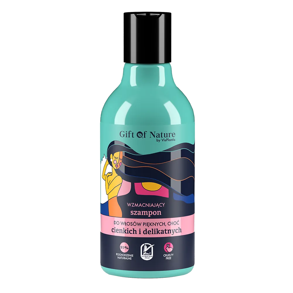 Gift of Nature, szampon do włosów cienkich i delikatnych, 300 ml