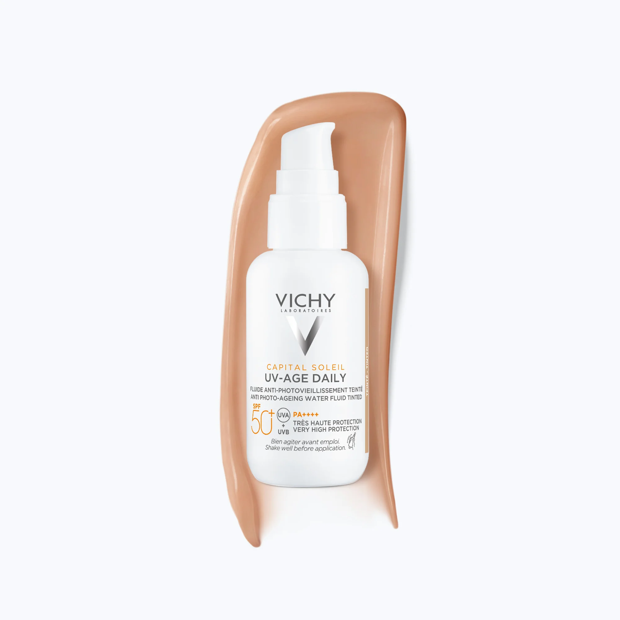 Vichy Capital Soleil UV-Age Daily Tined koloryzujący fluid przeciwsłoneczny SPF 50+, 40 ml