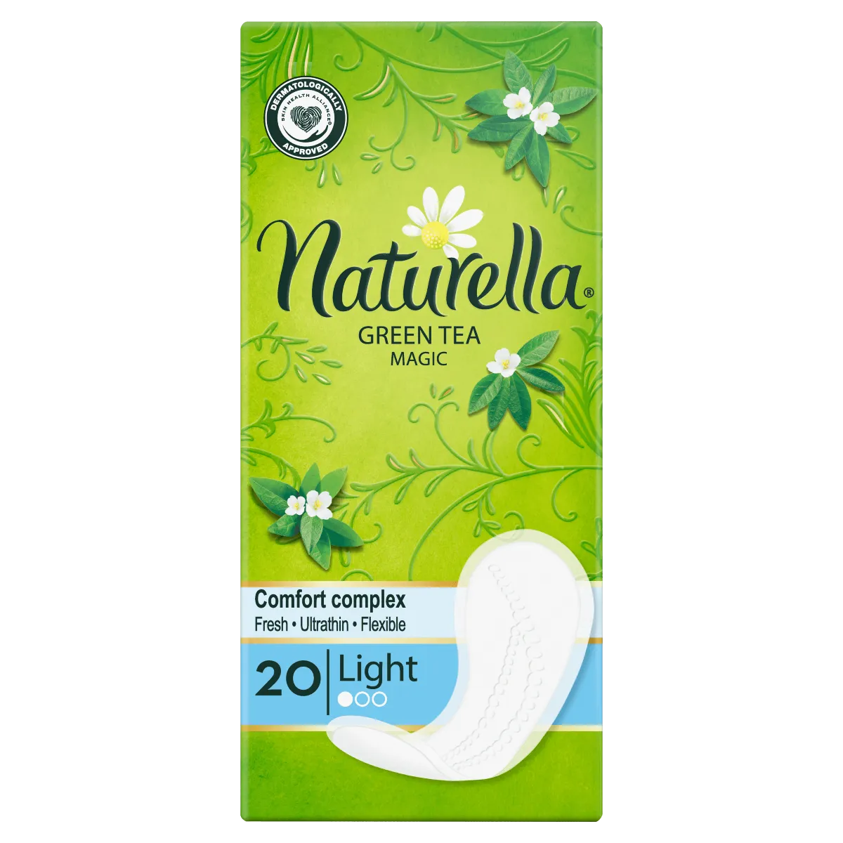 Naturella Light Green Tea Magic, wkładki higieniczne, 20 sztuk