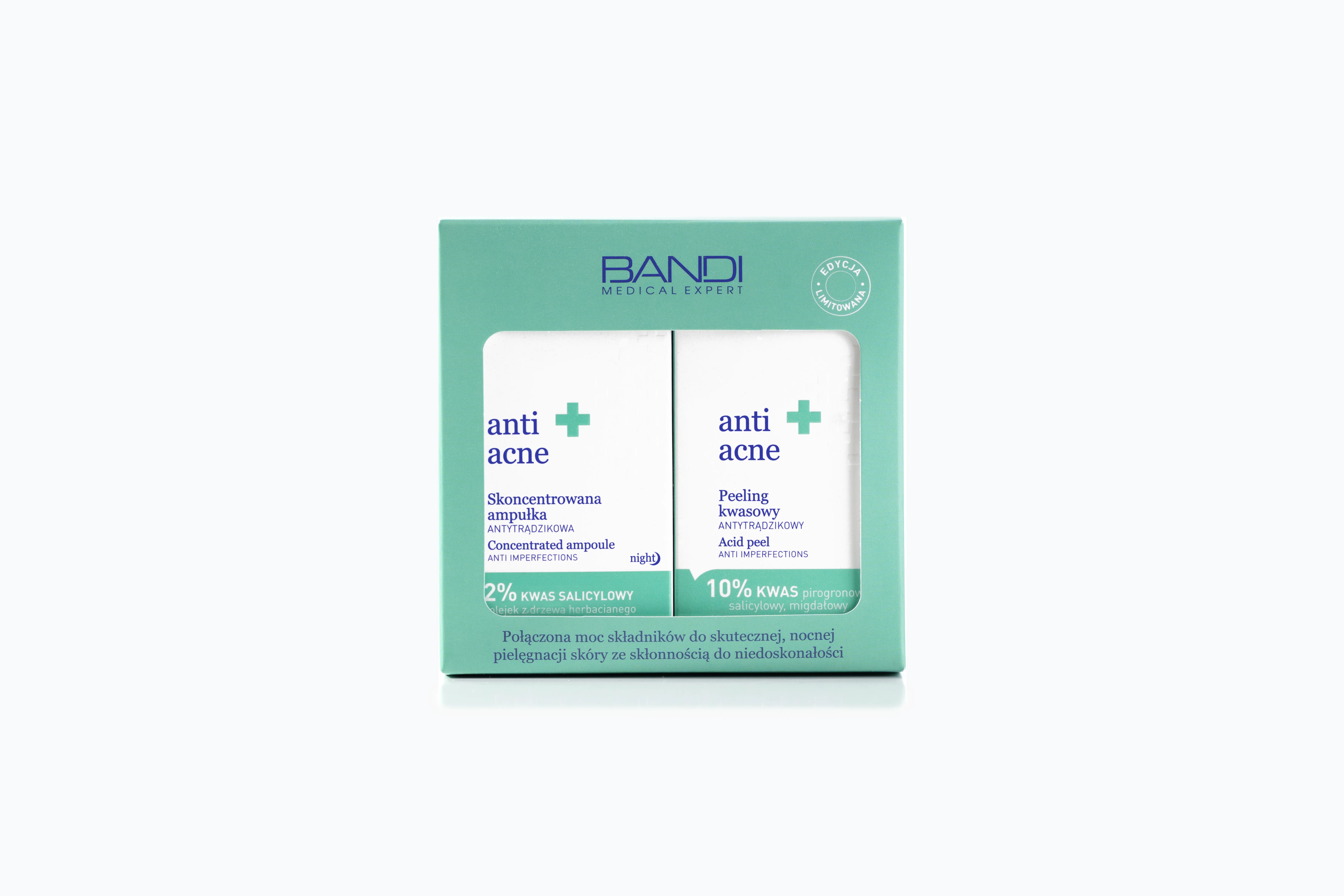 Bandi Medical Expert Anti-Acne Zestaw skoncentrowana ampułka, 30 ml + peeling kwasowy, 30 ml