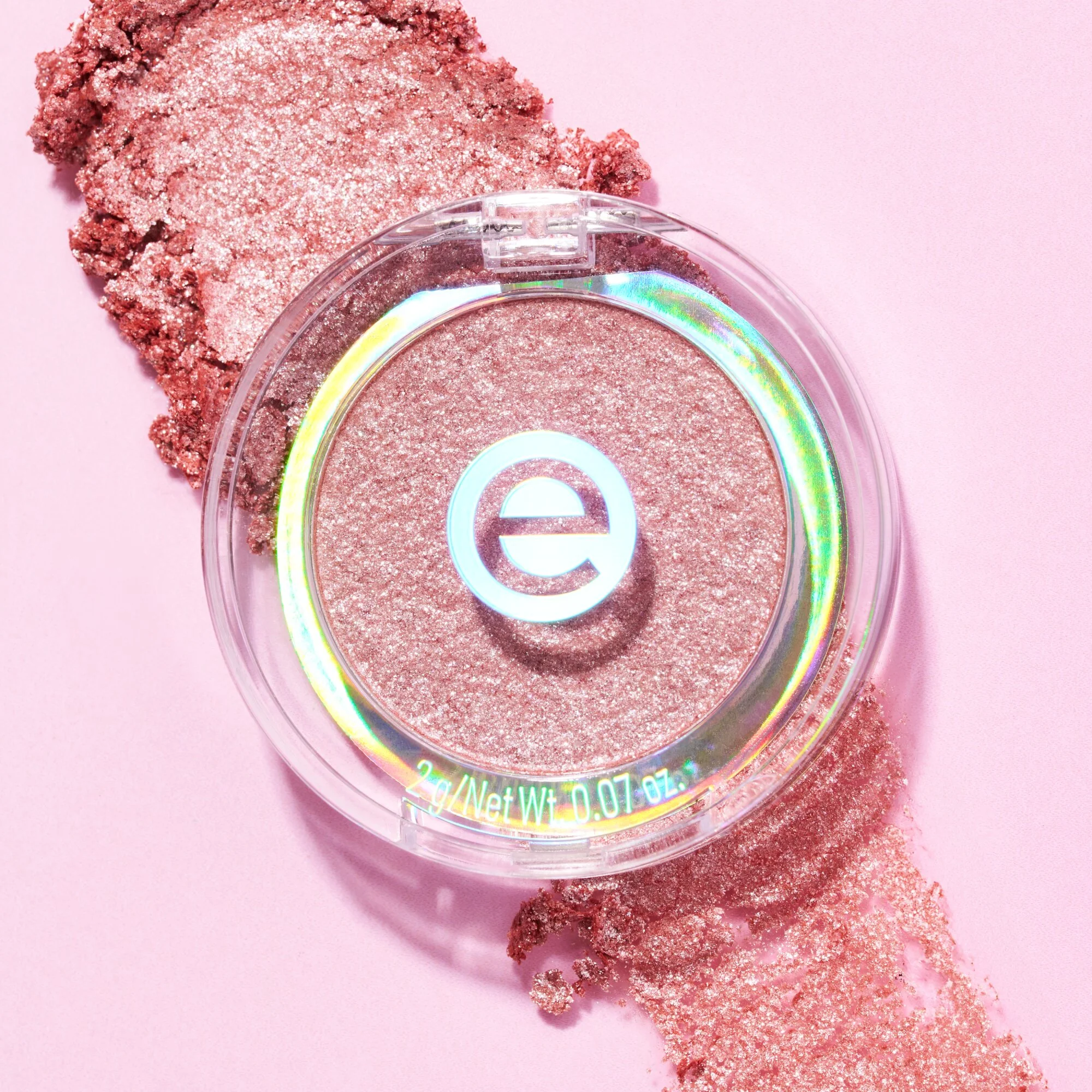 Essence Mono Eyeshadow Glitter cień do powiek w pudrze 02 Rosy Sparkle, 2 g