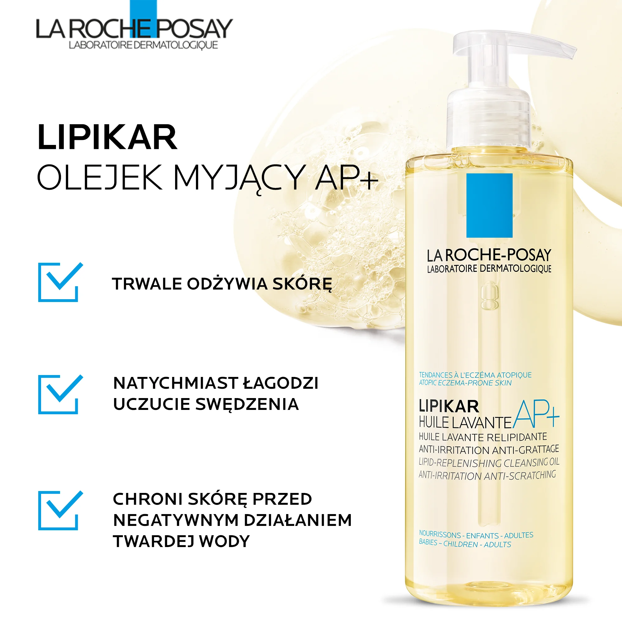 La Roche-Posay Lipikar olejek myjący, 400 ml