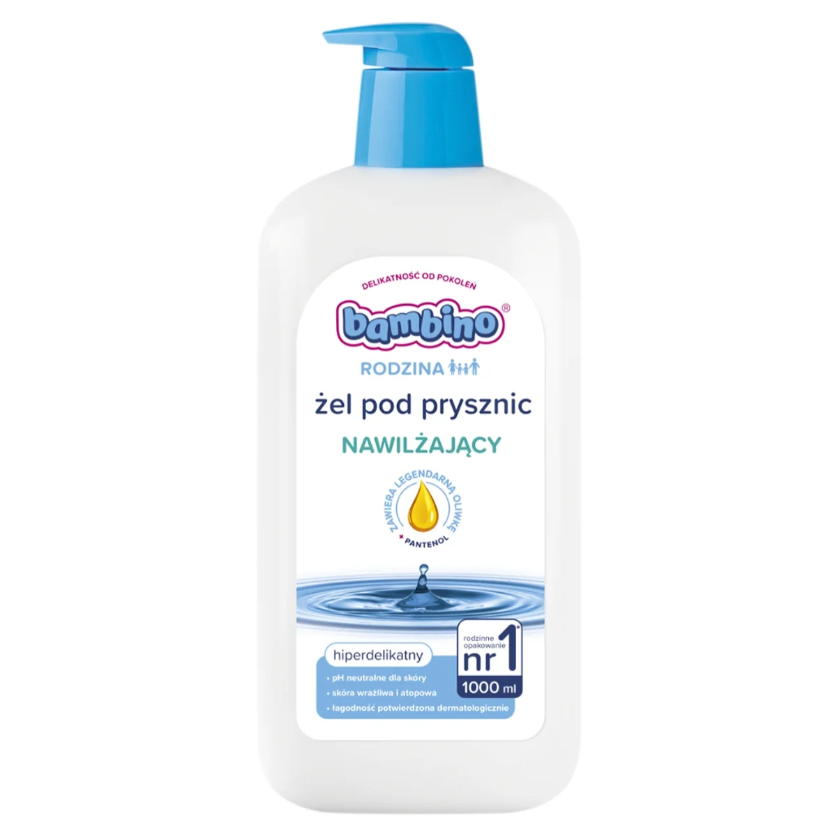 Bambino Rodzina nawilżający żel pod prysznic, 1000 ml