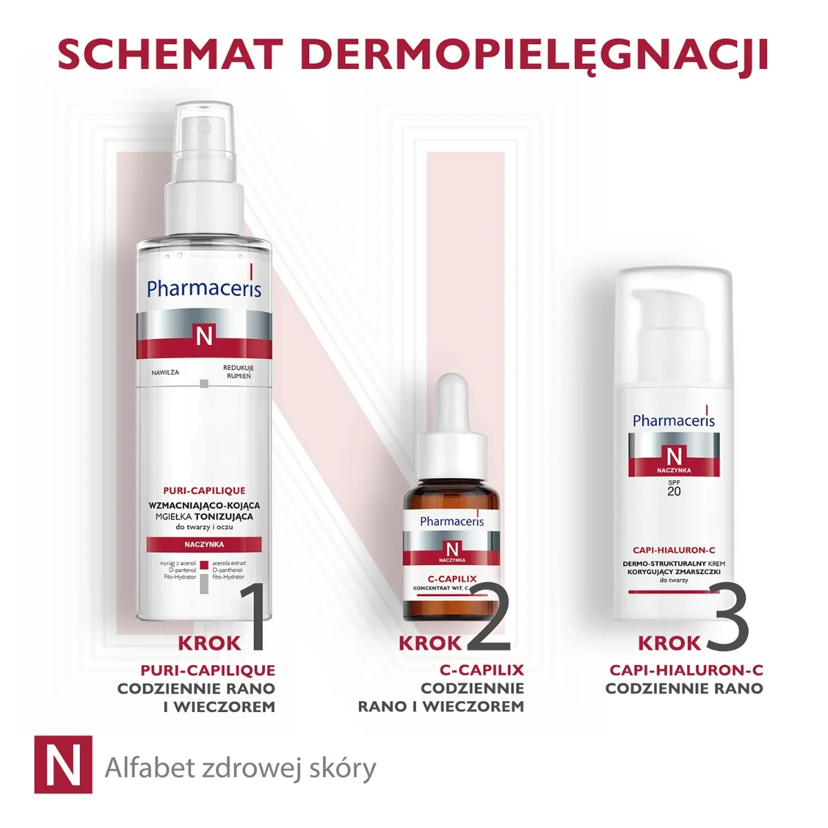 Pharmaceris N Capi-Hialuron-C krem dermo-strukturalny korygujący zmarszczki SPF 20, 50 ml