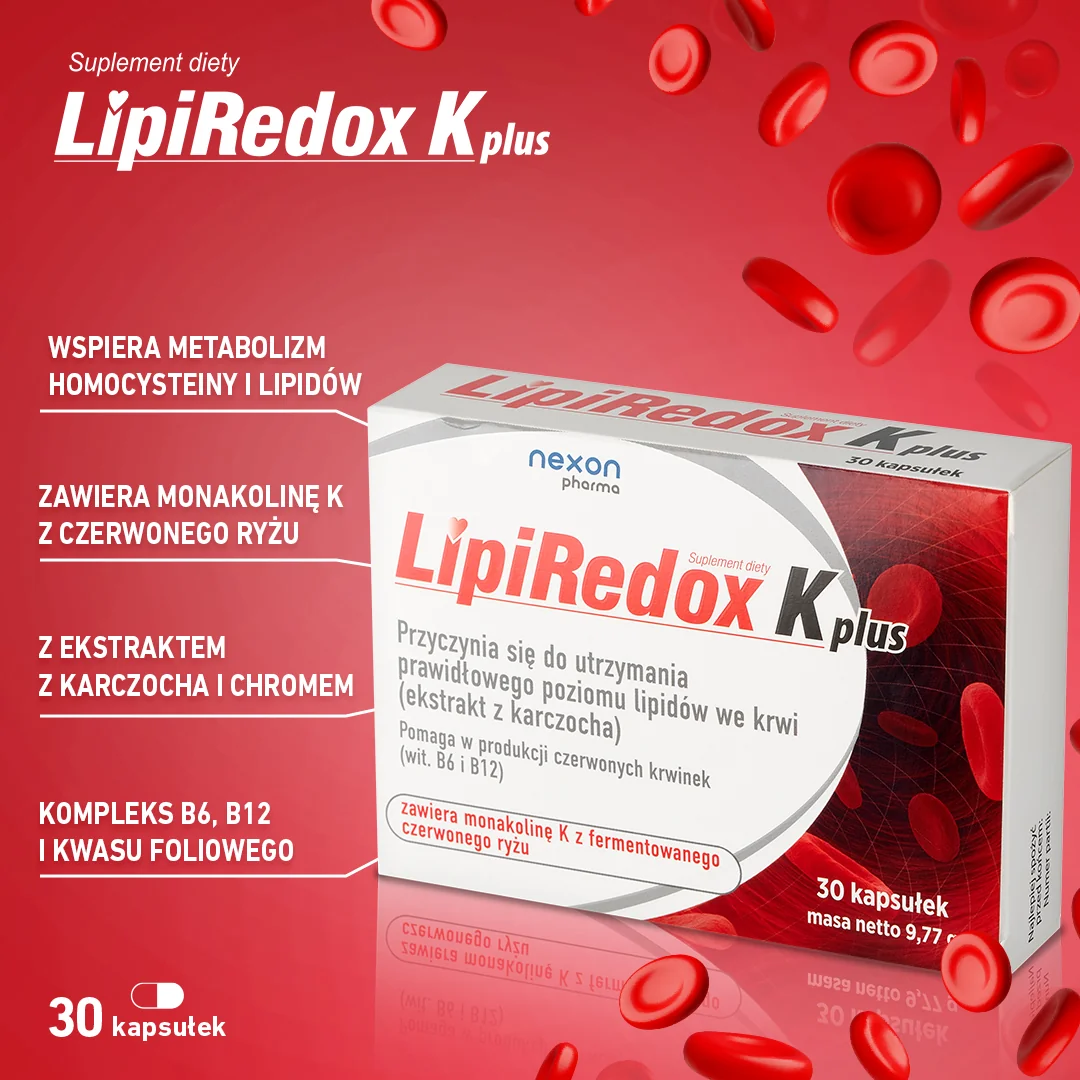 Lipiredox K plus 30 kapsułek